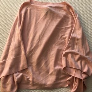 Charlie Paige pink poncho shawl in one size